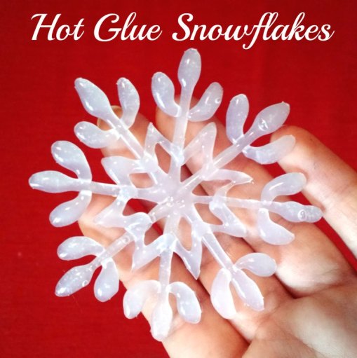 Hot Glue Snowflakes